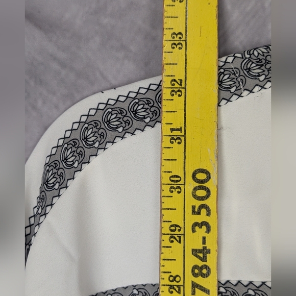 Rose + Olive 2X Boho Asymmetrical Blouse V-Neck Front & Back - Picture 10 of 11